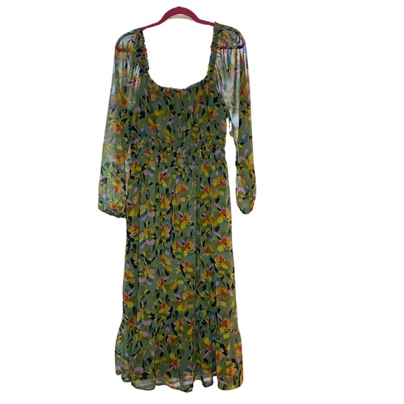 H&M Dresses & Skirts - Boho Floral Maxi Dress Ballon Sleeve Tier Spring Wedding Event Garden Fairy